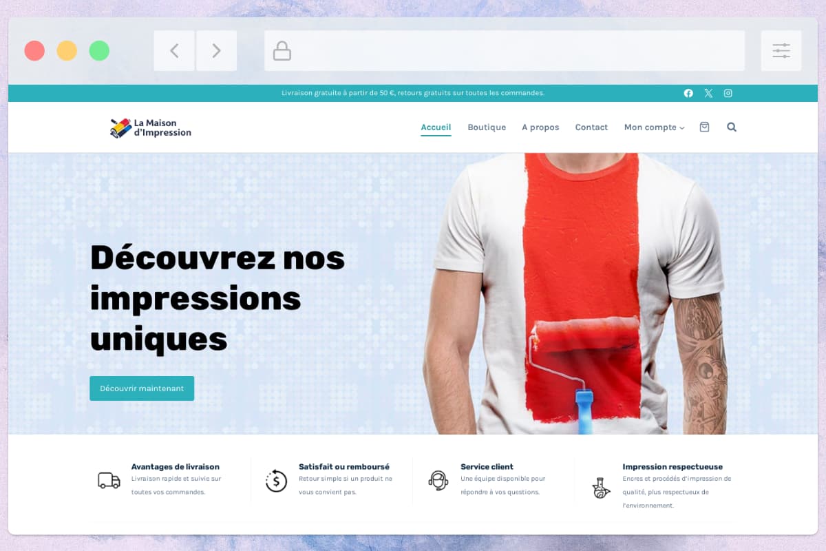 Boutique en ligne — Boutique en ligne pour créateur ou commerce local — E-commerce
